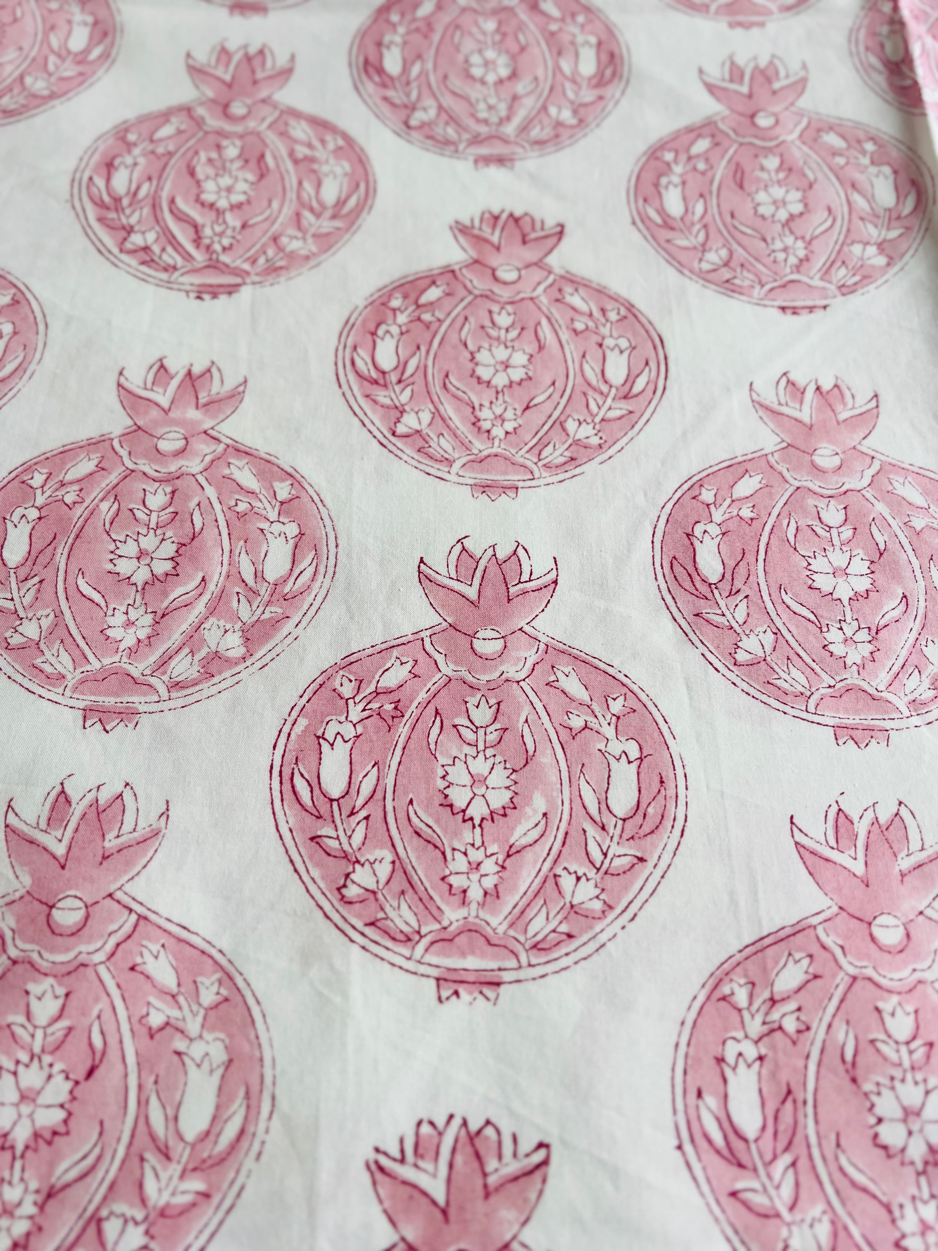 Percale cotton Handblock Bedsheet 300 TC