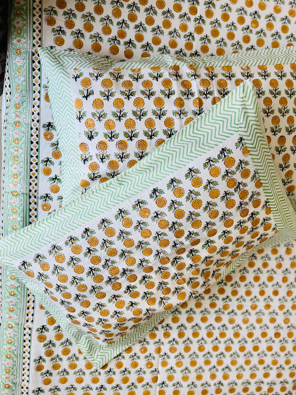 Handblock Cotton Bedsheet