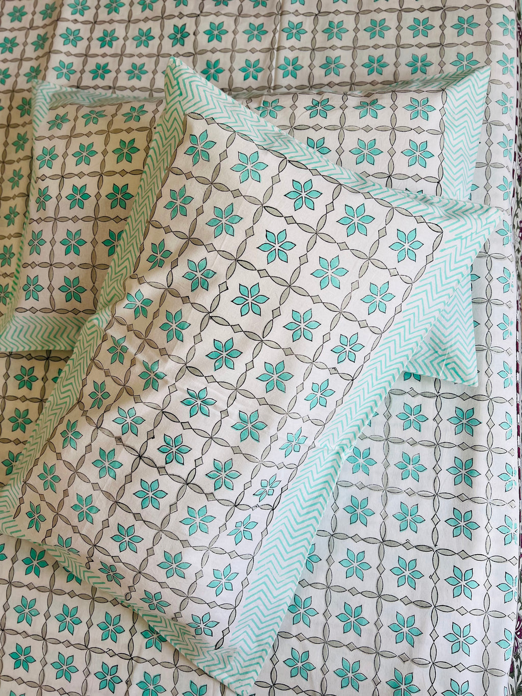 Handblock Cotton Bedsheet