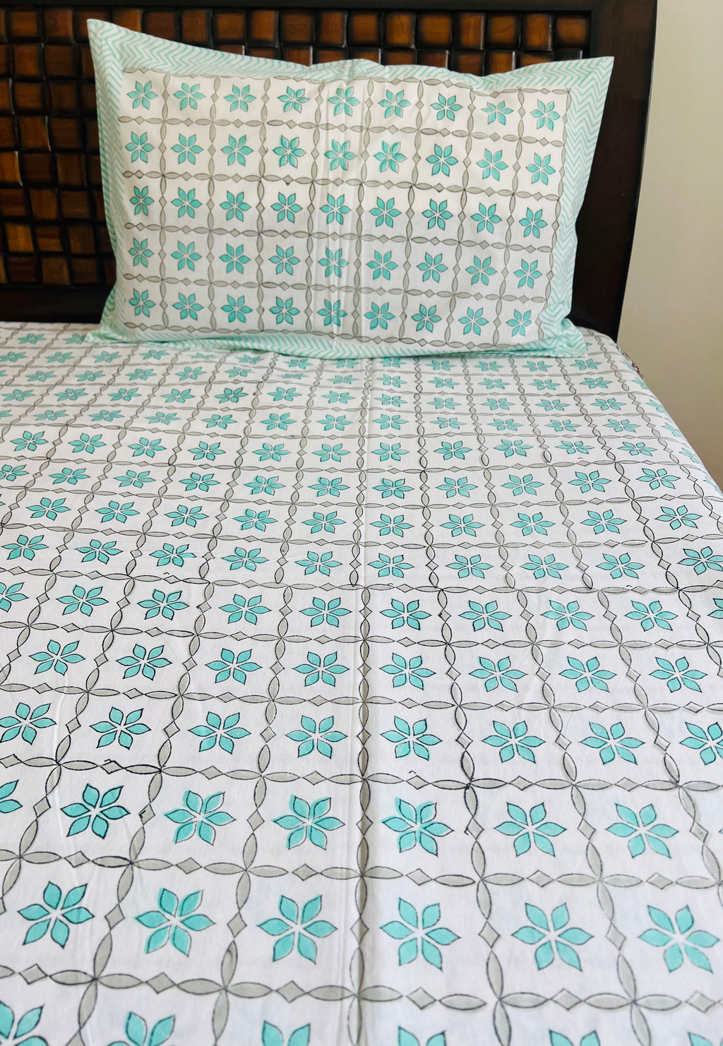 Handblock Cotton Bedsheet