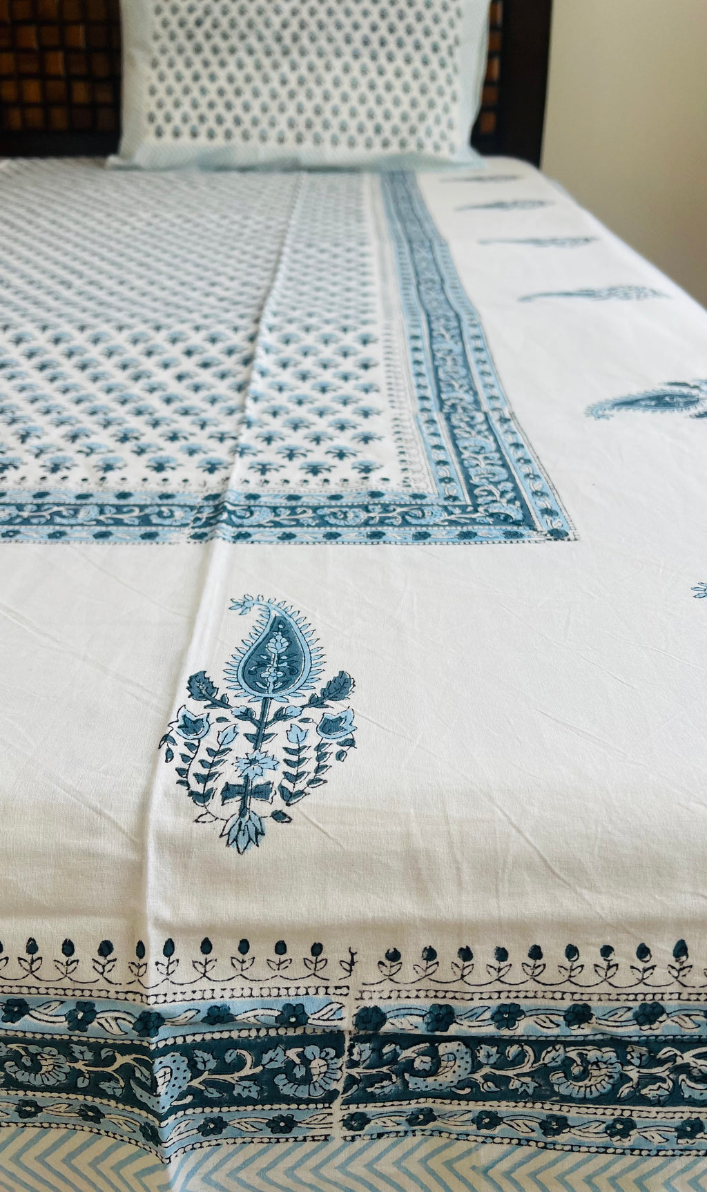 Handblock Cotton Bedsheet