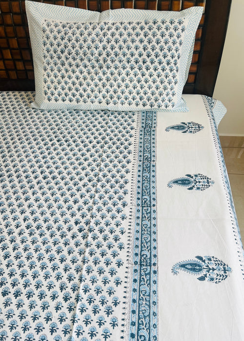 Handblock Cotton Bedsheet