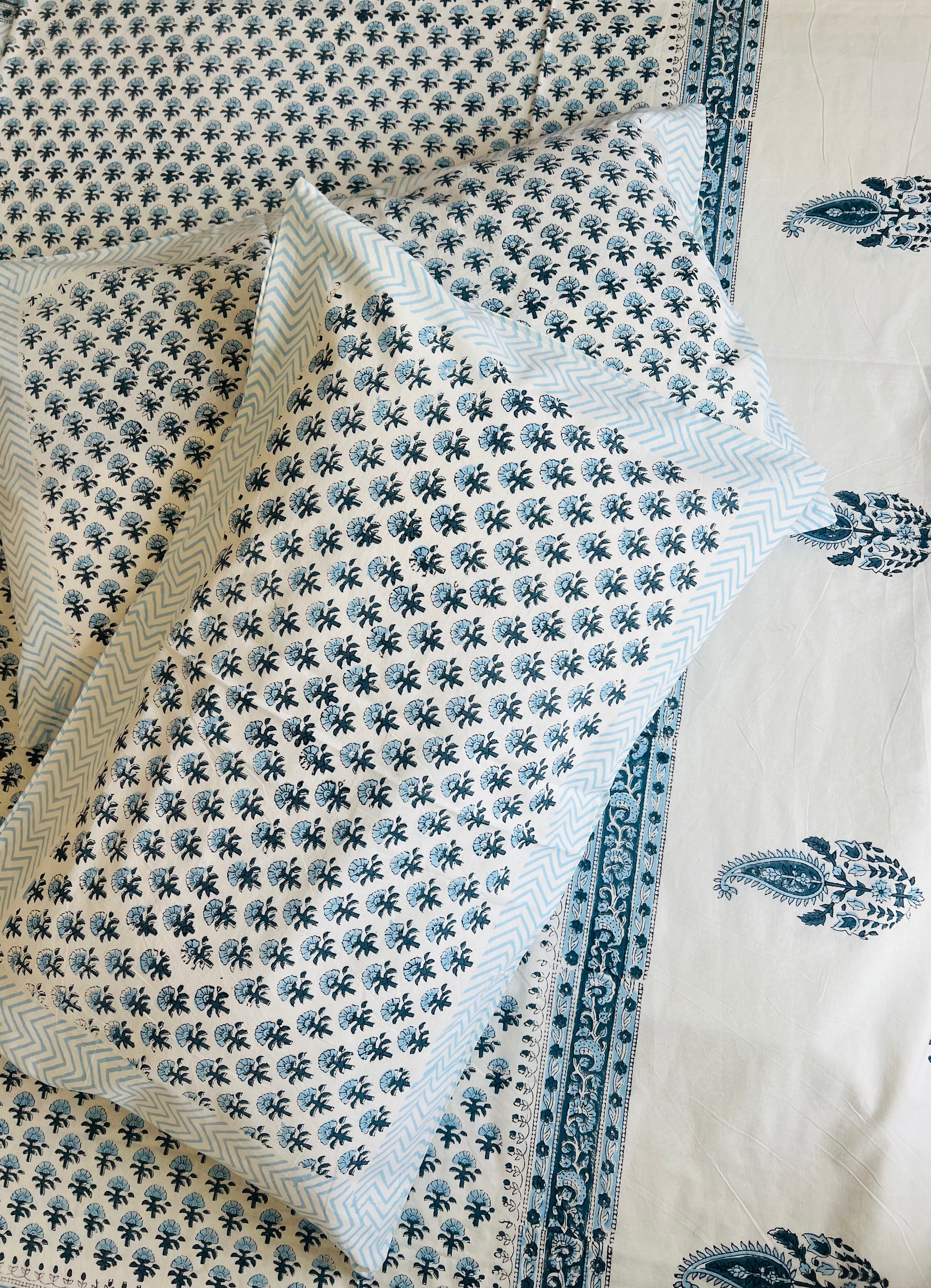 Handblock Cotton Bedsheet