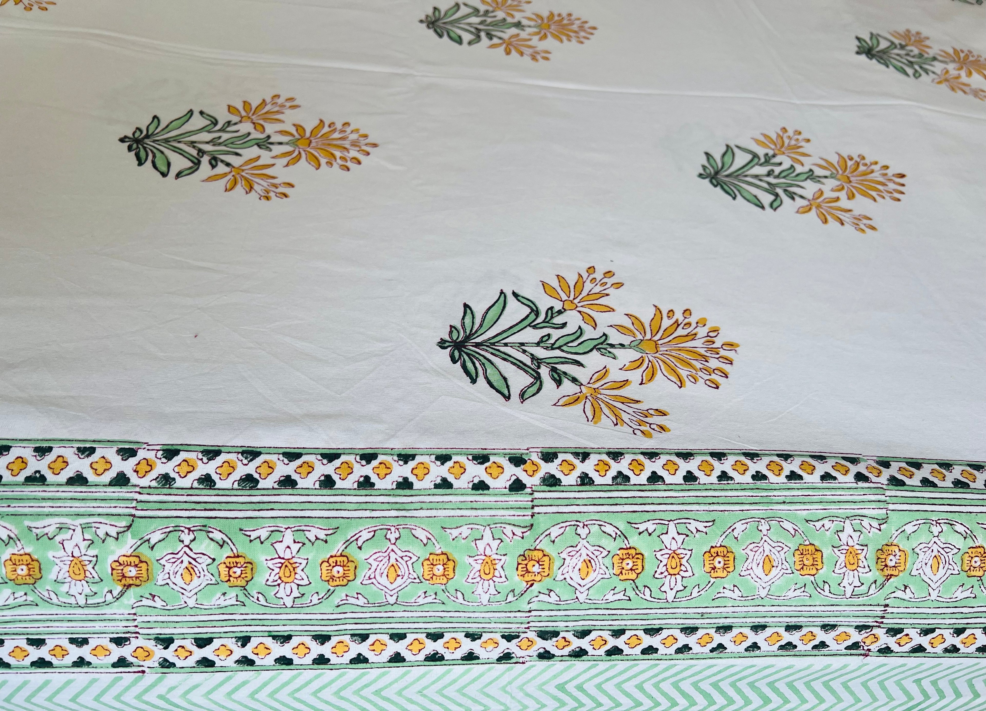 Handblock Cotton Bedsheet