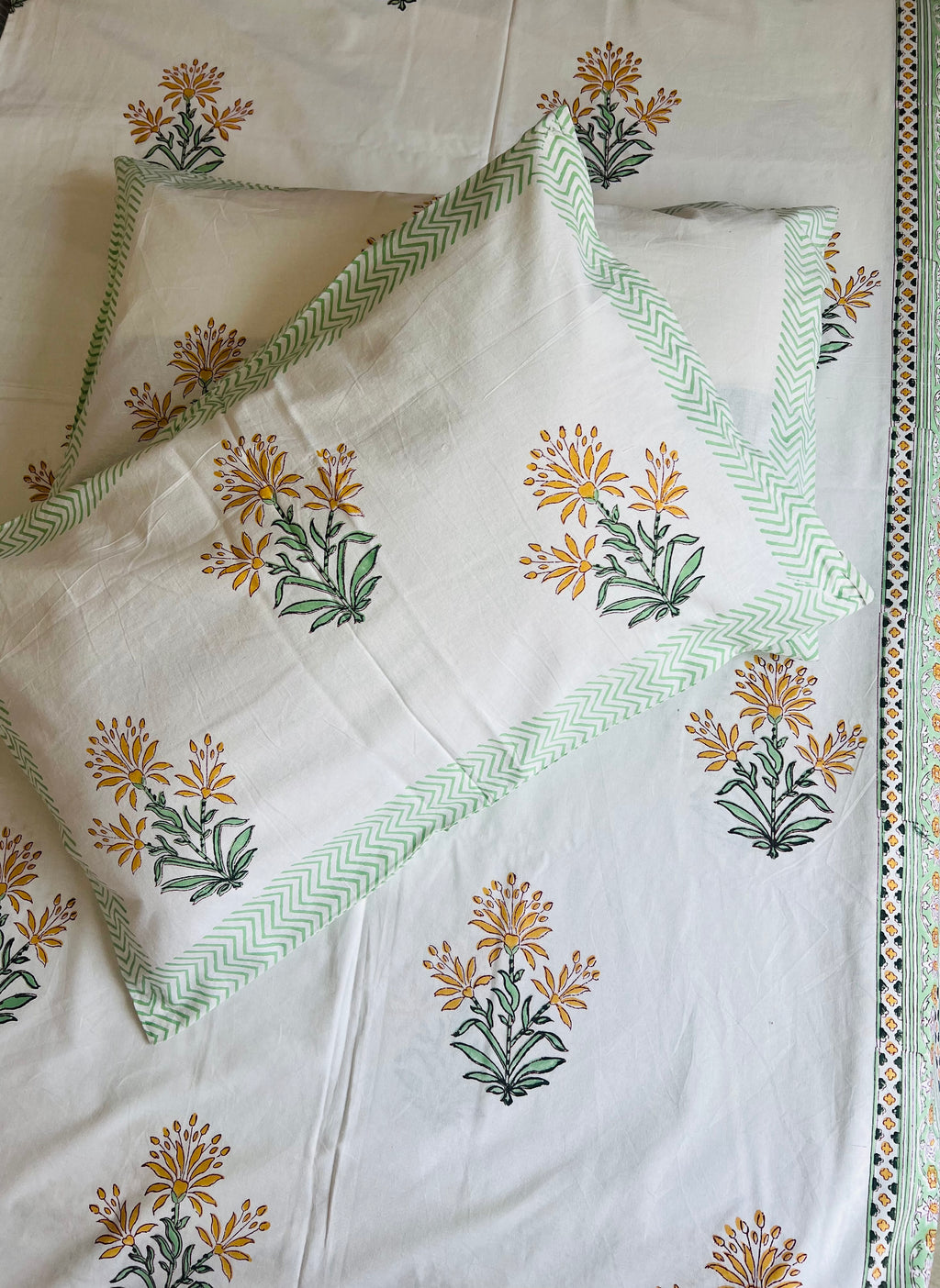 Handblock Cotton Bedsheet
