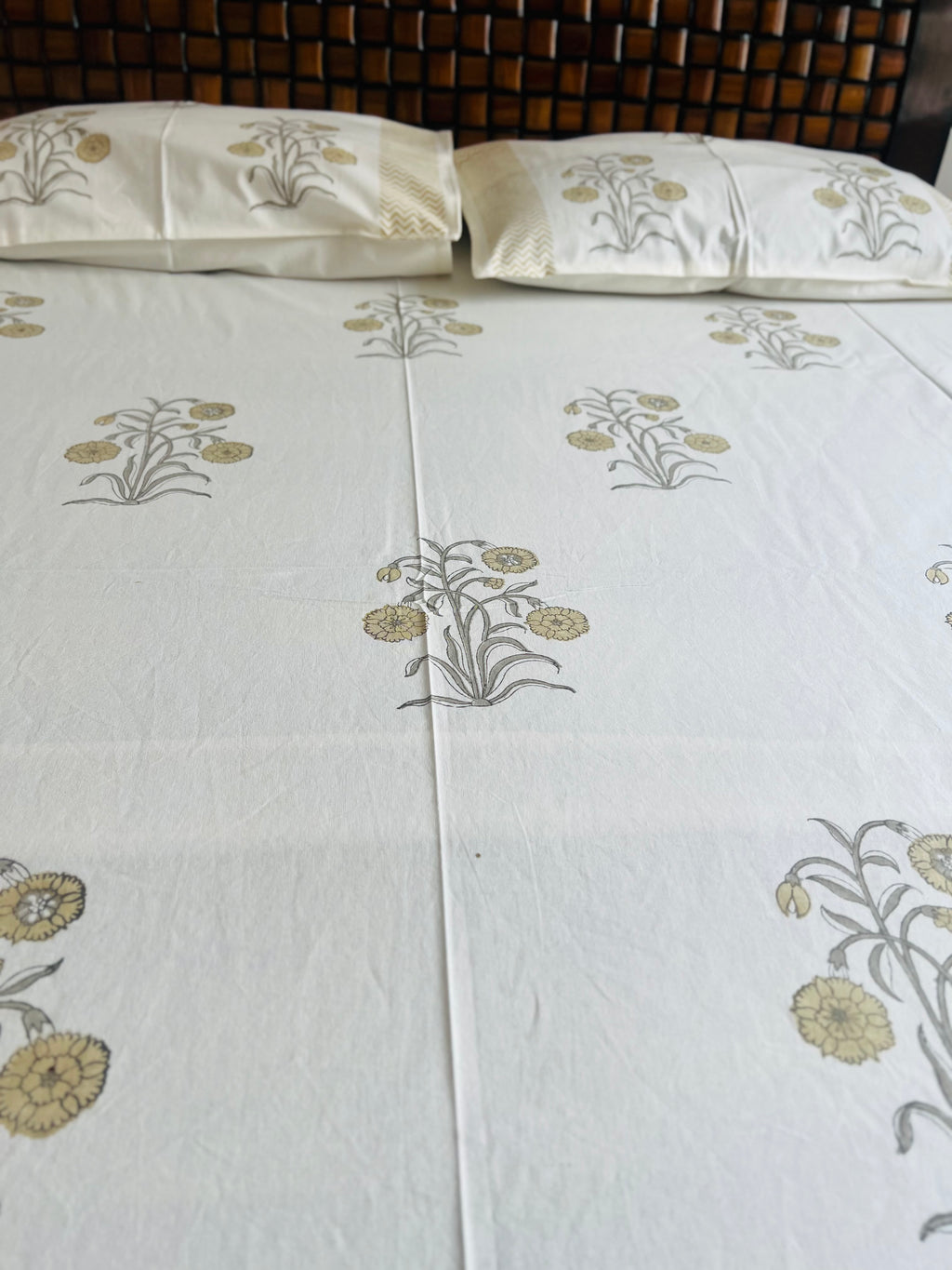 Handblock Cotton Bedsheet