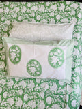 Percale cotton Handblock Bedsheet 400 TC